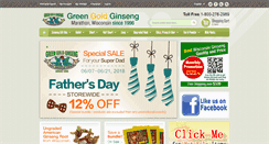 Desktop Screenshot of greengoldginseng.com